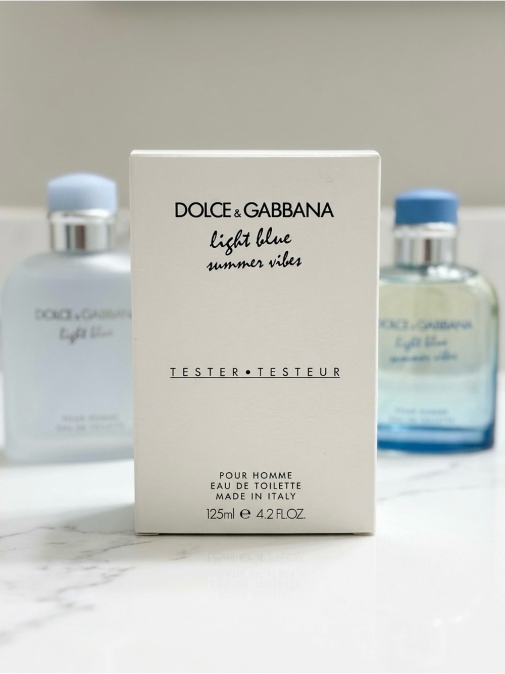 Dolce & Gabbana Light Blue Tester Set – White & Light Blue